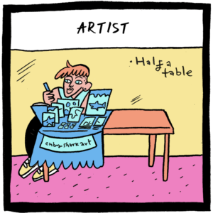 Artist (Half Table) Naughty Summer 25