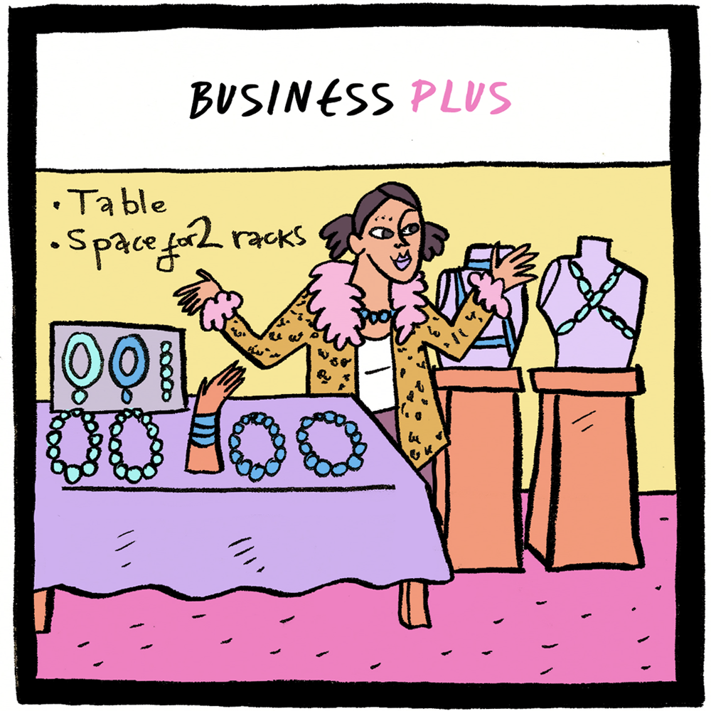 Business PLUS (TABLE + 2 rack spaces) *QWEER VIENNA 26*